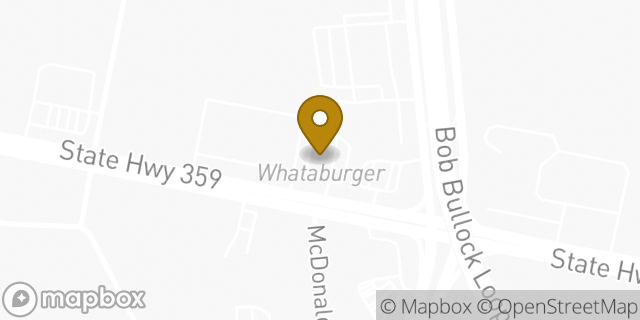Map showing the location of Whataburger in Laredo, TX 78043