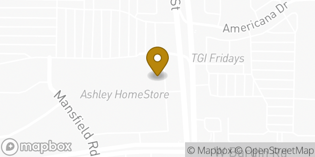 Map showing the location of Baskin-Robbins in Arlington, TX 76017