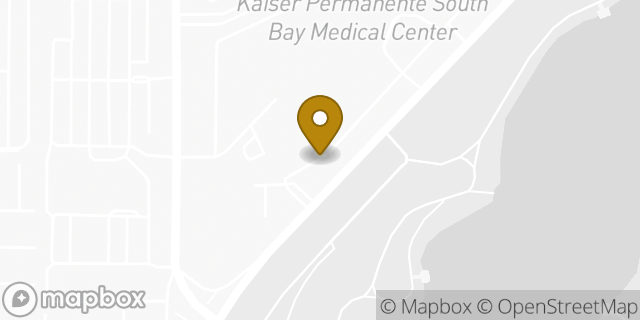 Map showing the location of Kaiser Permanente Vermont Pavillion in Harbor City, CA 90710
