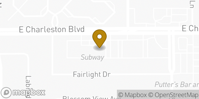 Map showing the location of Subway in Las Vegas, NV 89142