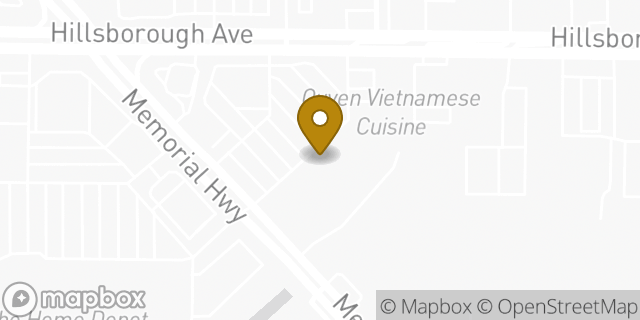 Map showing the location of Amazon Locker - Manufactured in Tampa, FL 33615