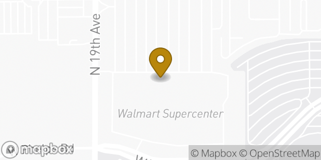 Map showing the location of Walmart Supercenter in Phoenix, AZ 85023