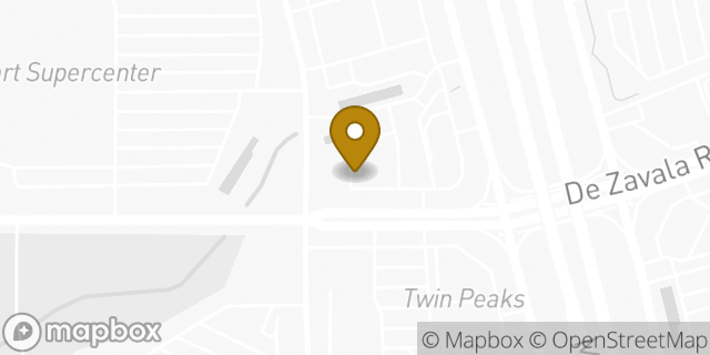 Map showing the location of Bank Of America in San Antonio, TX 78249