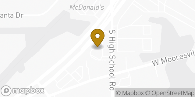 Map showing the location of Regions Bank in Indianapolis, IN 46221