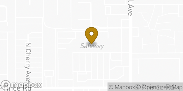 Map showing the location of Safeway in Tucson, AZ 85719