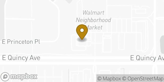 Map showing the location of Amazon Locker - Freon in Aurora, CO 80015