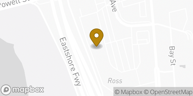 Map showing the location of Chipotle Mexican Grill in Emeryville, CA 94608