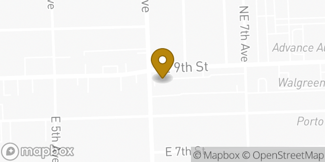 Map showing the location of Regions Bank in Hialeah, FL 33010