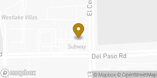Map showing the location of Chase Bank in Sacramento, CA 95835
