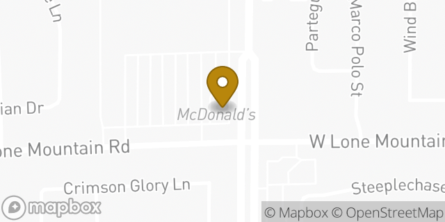 Map showing the location of McDonald's in Las Vegas, NV 89130