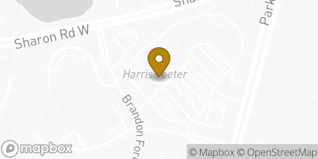 Map showing the location of Starbucks in Charlotte, NC 28210