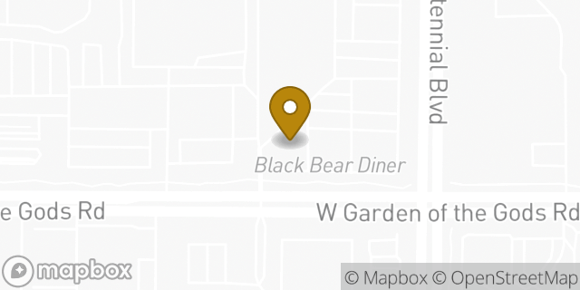 Map showing the location of Chipotle Mexican Grill in Colorado Springs, CO 80907