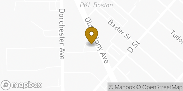Map showing the location of Dunkin' in South Boston, MA 02127