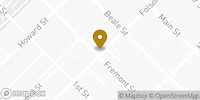 Map showing the location of Starbucks in San Francisco, CA 94105