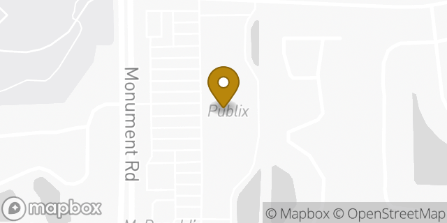 Map showing the location of Publix in Jacksonville, FL 32225