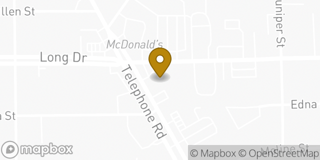 Map showing the location of AutoZone in Houston, TX 77087