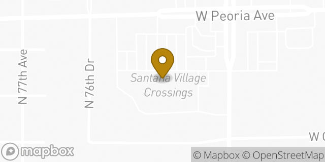 Map showing the location of Planet Fitness in Peoria, AZ 85345