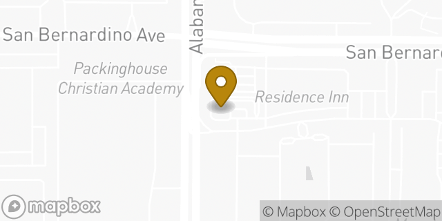Map showing the location of Alabama in Redlands, CA 92374