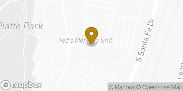 Map showing the location of Panera Bread in Littleton, CO 80120
