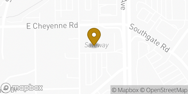 Map showing the location of Starbucks in Colorado Springs, CO 80905