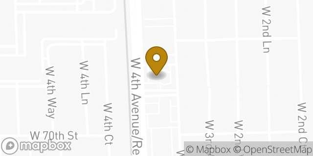 Map showing the location of McDonald's in Hialeah, FL 33014
