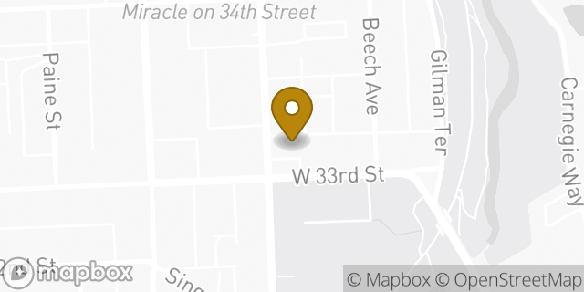 Map showing the location of 7-Eleven in Baltimore, MD 21211