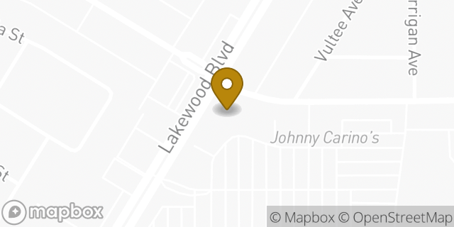 Map showing the location of Starbucks in Downey, CA 90242