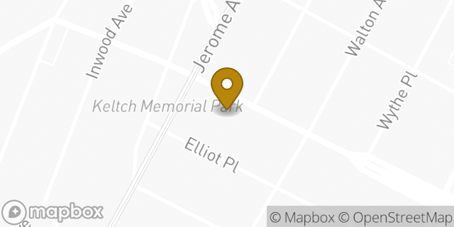 Map showing the location of Foot Locker in Bronx, NY 10452