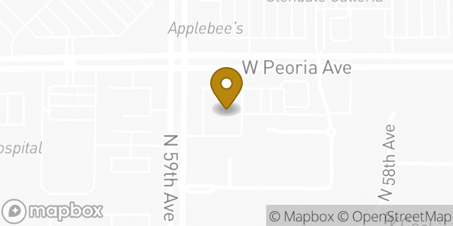 Map showing the location of ATM Walgreens in Glendale, AZ 85302