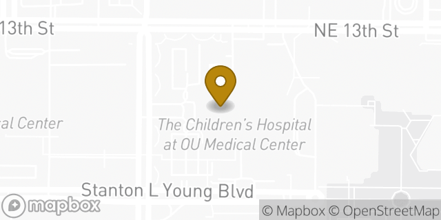 Map showing the location of Dunkin' in Oklahoma City, OK 73104