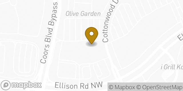 Map showing the location of HomeGoods in Albuquerque, NM 87114