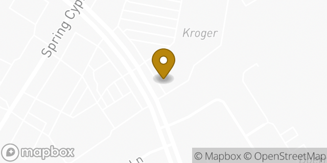 Map showing the location of Subway in Spring, TX 77379