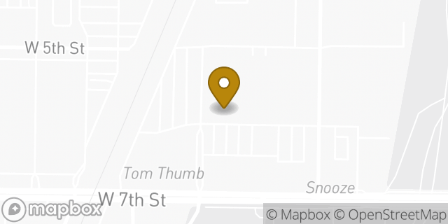 Map showing the location of Buffalo Wild Wings in Fort Worth, TX 76107