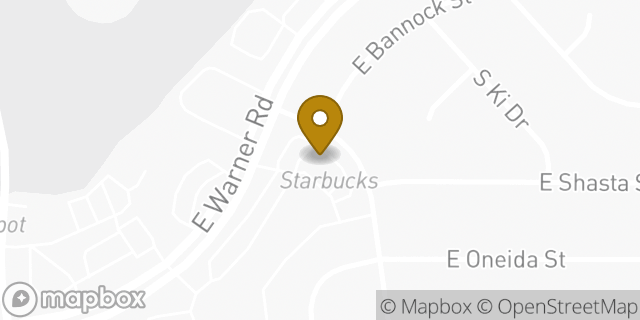 Map showing the location of Starbucks in Phoenix, AZ 85044