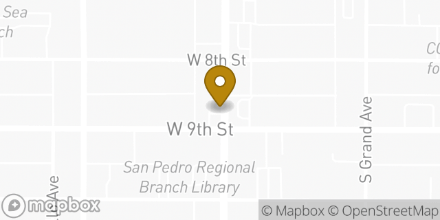 Map showing the location of ATM 7ELEVEN-FCTI in San Pedro, CA 90731