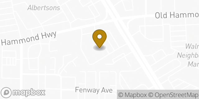 Map showing the location of AutoZone Auto Parts in Baton Rouge, LA 70816