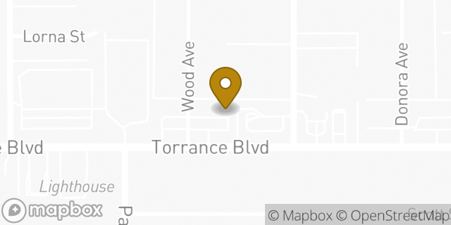 Map showing the location of Subway in Torrance, CA 90503