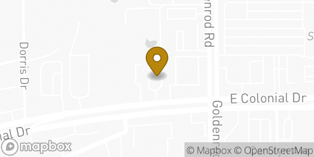 Map showing the location of McDonald's in Orlando, FL 32807
