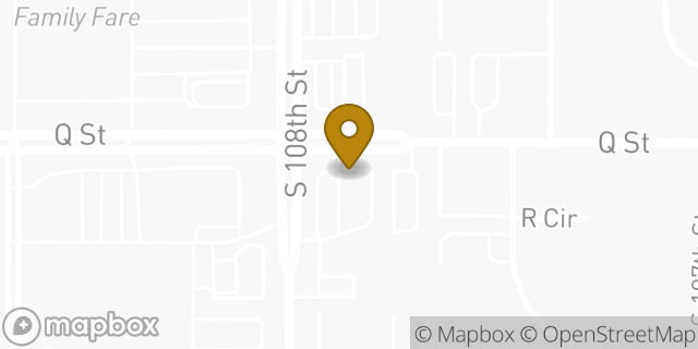 Map showing the location of McDonald's in Omaha, NE 68127