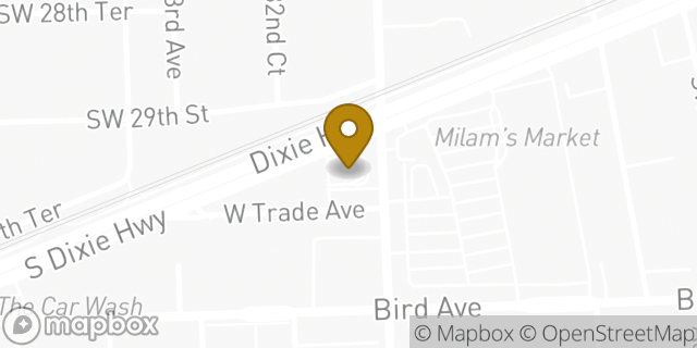 Map showing the location of McDonald's in Miami, FL 33133