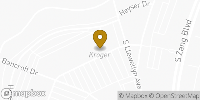 Map showing the location of Kroger in Dallas, TX 75224