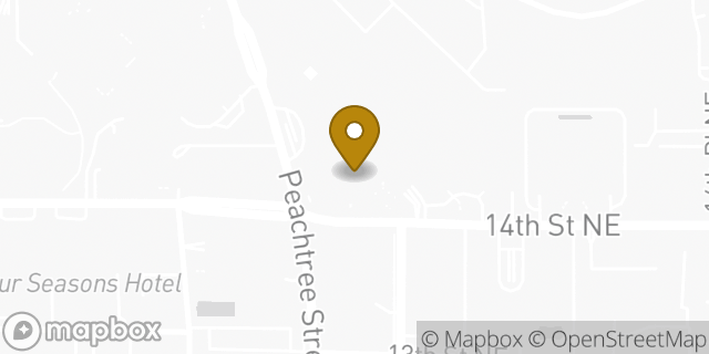 Map showing the location of WeWork Colony Square in Atlanta, GA 30361