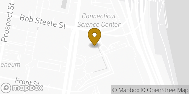 Map showing the location of Starbucks in Hartford, CT 06103