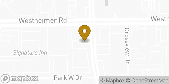 Map showing the location of Enterprise Rent-A-Car in Houston, TX 77063