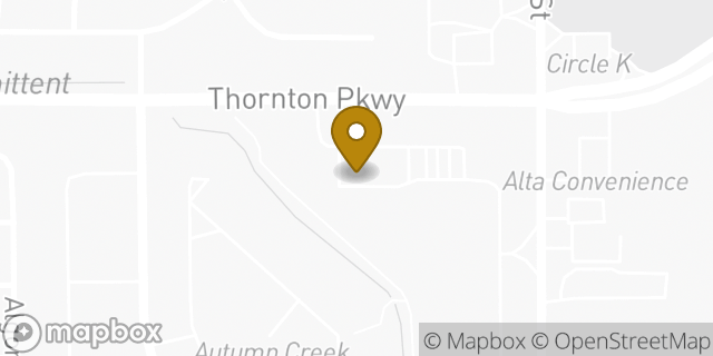 Map showing the location of Amazon Locker - Gorane in Thornton, CO 80260