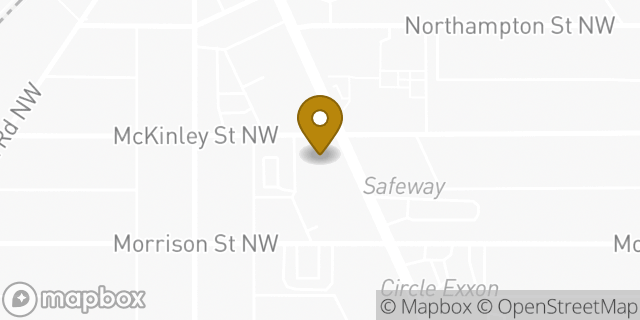 Map showing the location of CVS Pharmacy in Washington, DC 20015