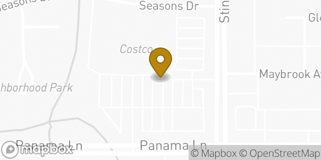 Map showing the location of ATM Costco in Bakersville, CA 93313