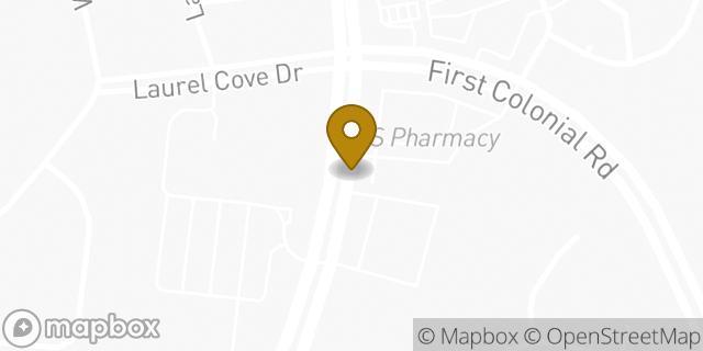 Map showing the location of ATM CVS in Virginia Beach, VA