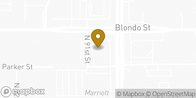 Map showing the location of ATM Walgreens in Omaha, NE