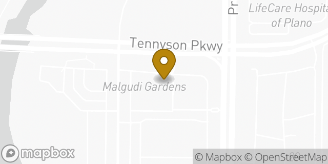 Map showing the location of Subway in Plano, TX 75024